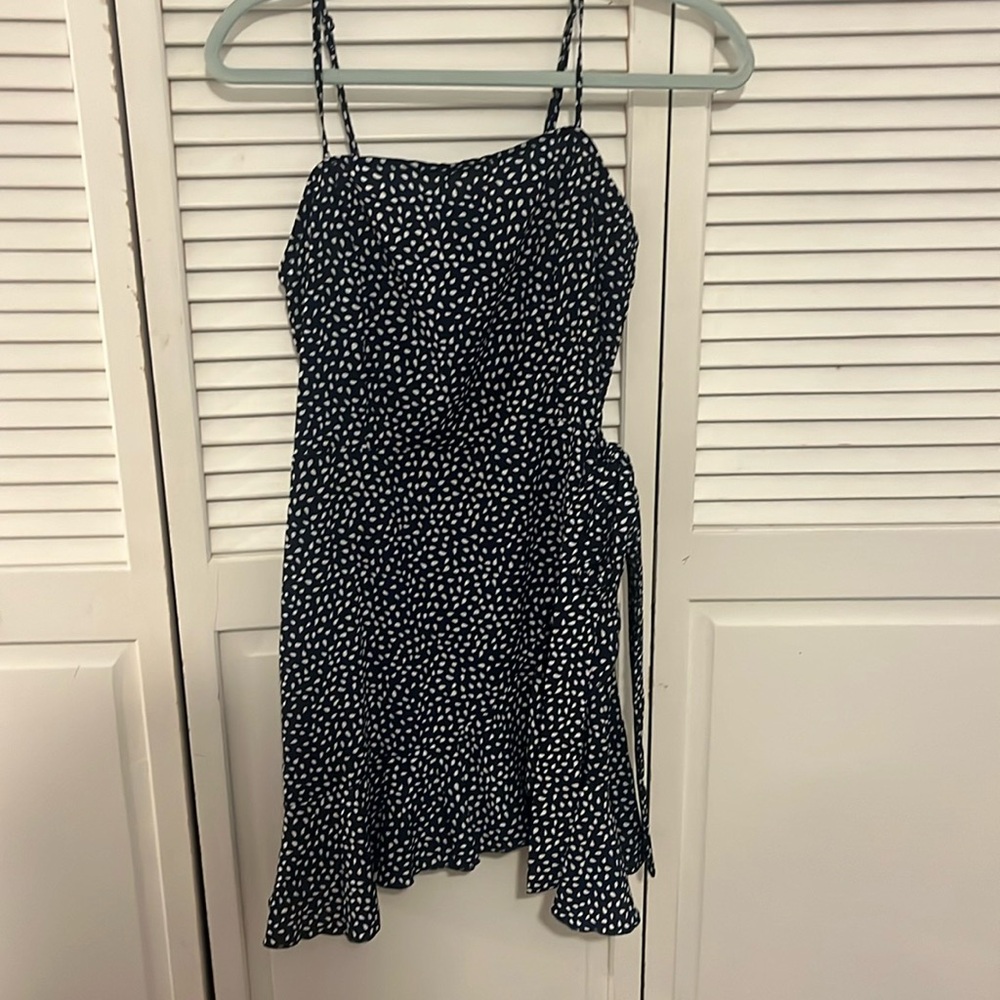 Summer navy and white dress